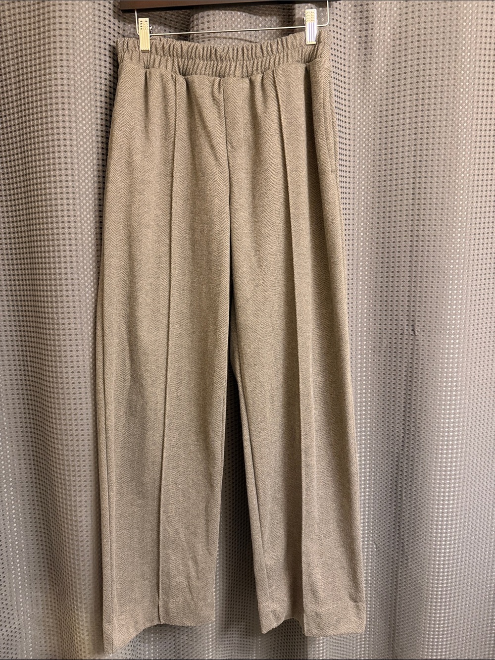 a new day Women's Wide-Leg Pull-On Pants in Light Taupe